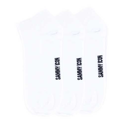 Комплект однотонных носков Sammy Icon Ankle Solid - 3 Pair Set - White в Эстель Адони