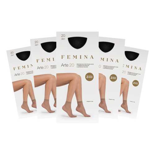 Набор носков женских FEMINA Arte 20 черных one size в Эстель Адони